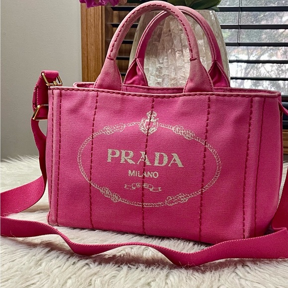 SOLD❌Authentic PRADA Canapa Logo Bag - Picture 3 of 15